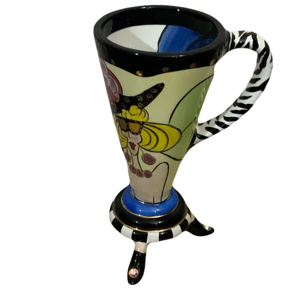 SWAK Lynda Corneille Aunt Gertie  Mug with Zebra Handle